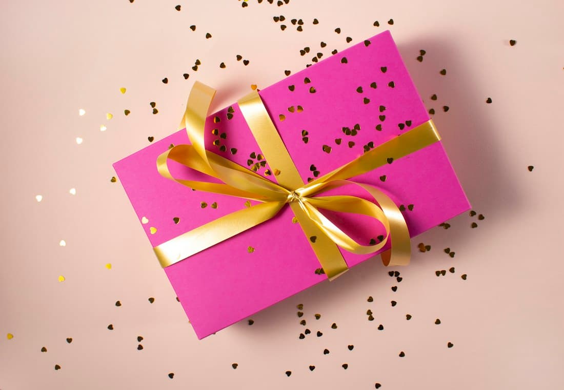 Thoughtfully wrapped gifts with ribbon